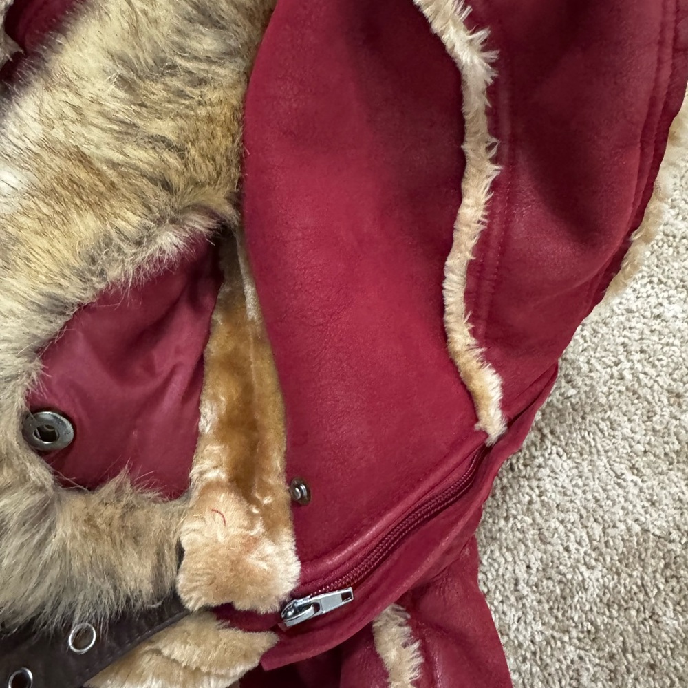 Jordan Craig Kids Denali Shearling Jacket (Burgundy) 2T - Picture 6 of 7